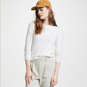 NWOT Vince Seam Front Cashmere Crew Sweater XS